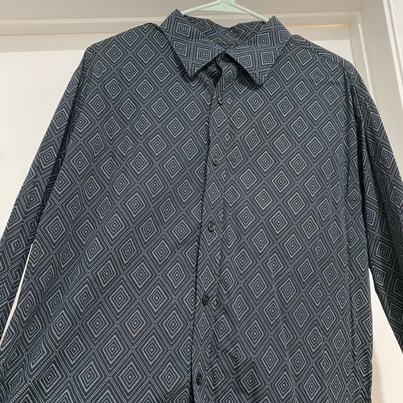Mens Geometric Dress Shirt International Concepts  XL - Picture 1 of 3